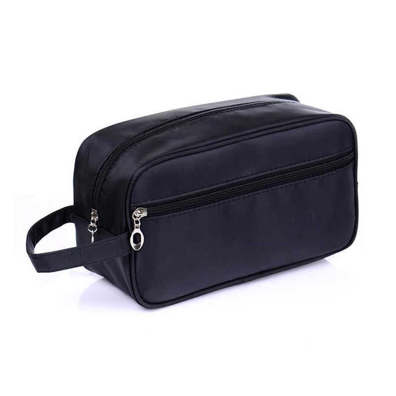 Tumecos Toiletry Dopp Kit Travel Electronics Organizer Shaving Accessories Bag with Carry Handle Black - Image 1